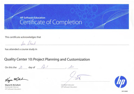 HP - Quality Center 10: Project Planning and Customization